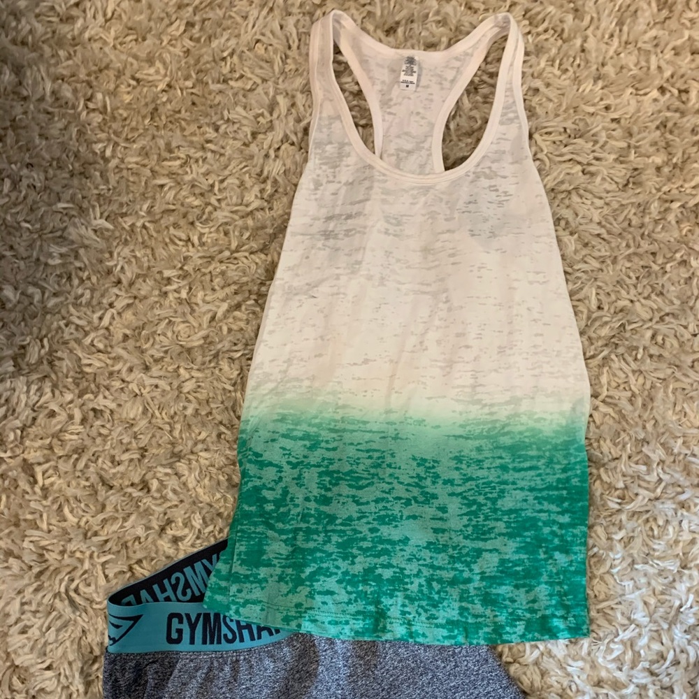 Mizuno green gradient tank
